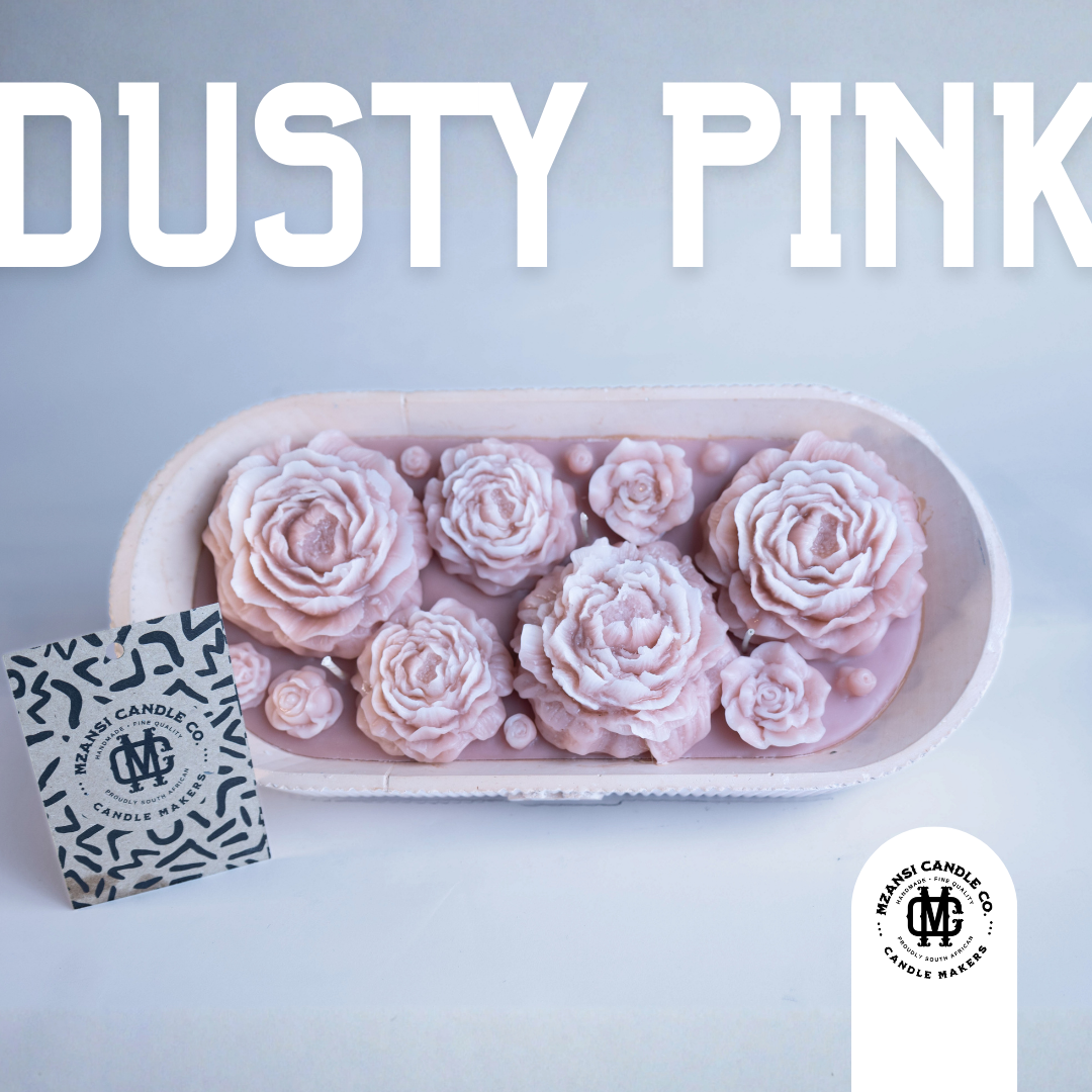 Flower Bouquet Bowl (Rose/Peony) Dusty pink - vanilla, coconut & musk