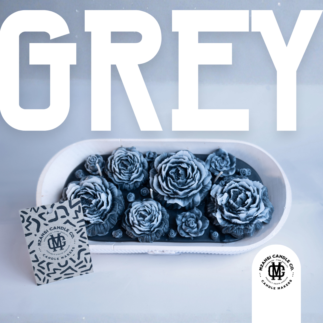 Flower Bouquet Bowl (Rose/Peony) Marble Grey - Oud opulence