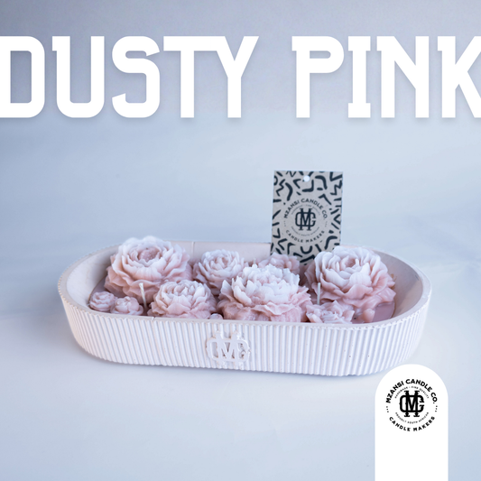 Flower Bouquet Bowl (Rose/Peony) Dusty pink - vanilla, coconut & musk