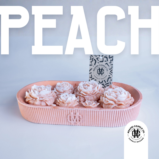 Flower Bouquet Bowl (Rose/Peony) Peach - vanilla, coconut & musk